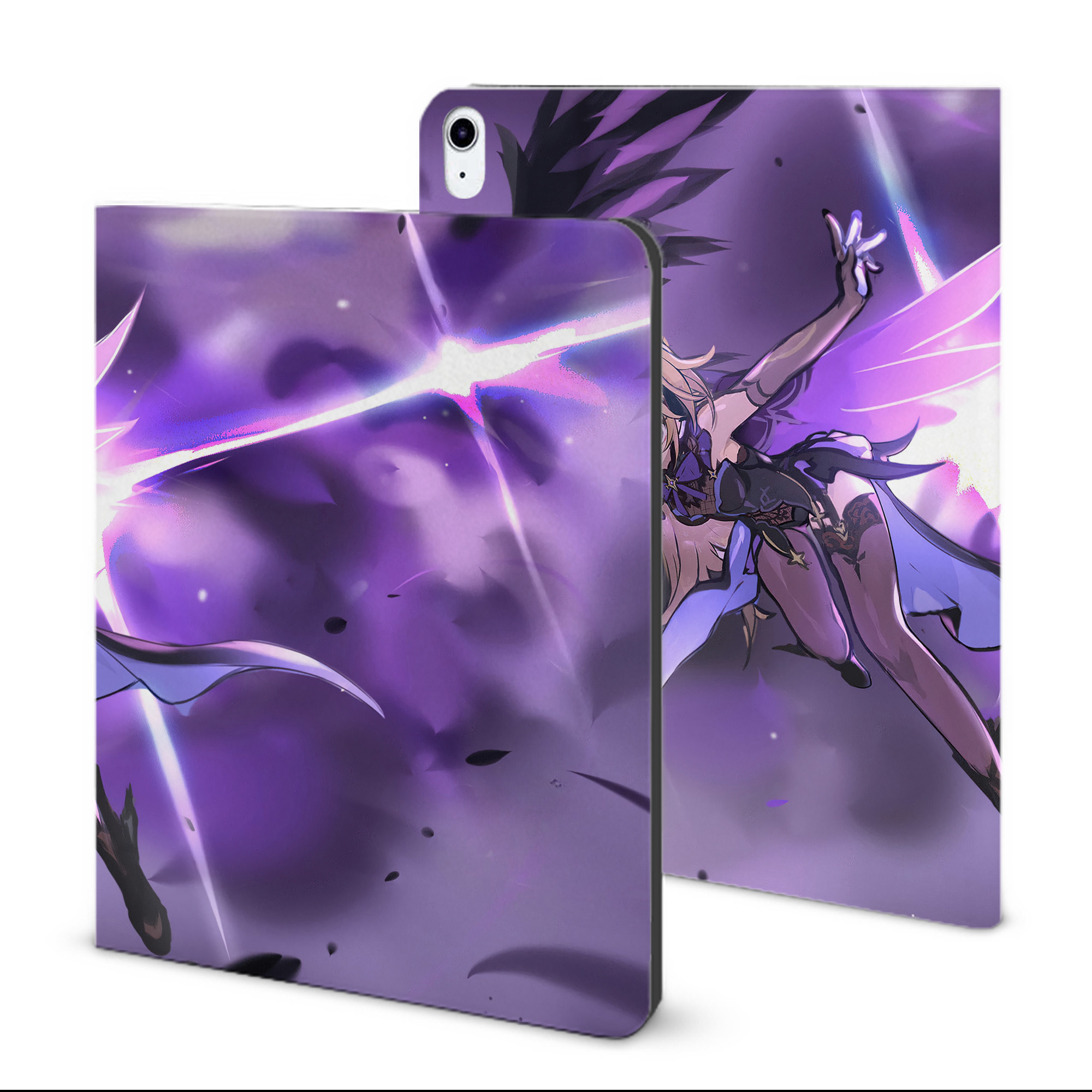 げんし神 genshin IPad ケース ブック型 PUレザー TPU 耐衝撃 軽量 薄型 ペン収納なし 全面保護 IPad 各モデル対応